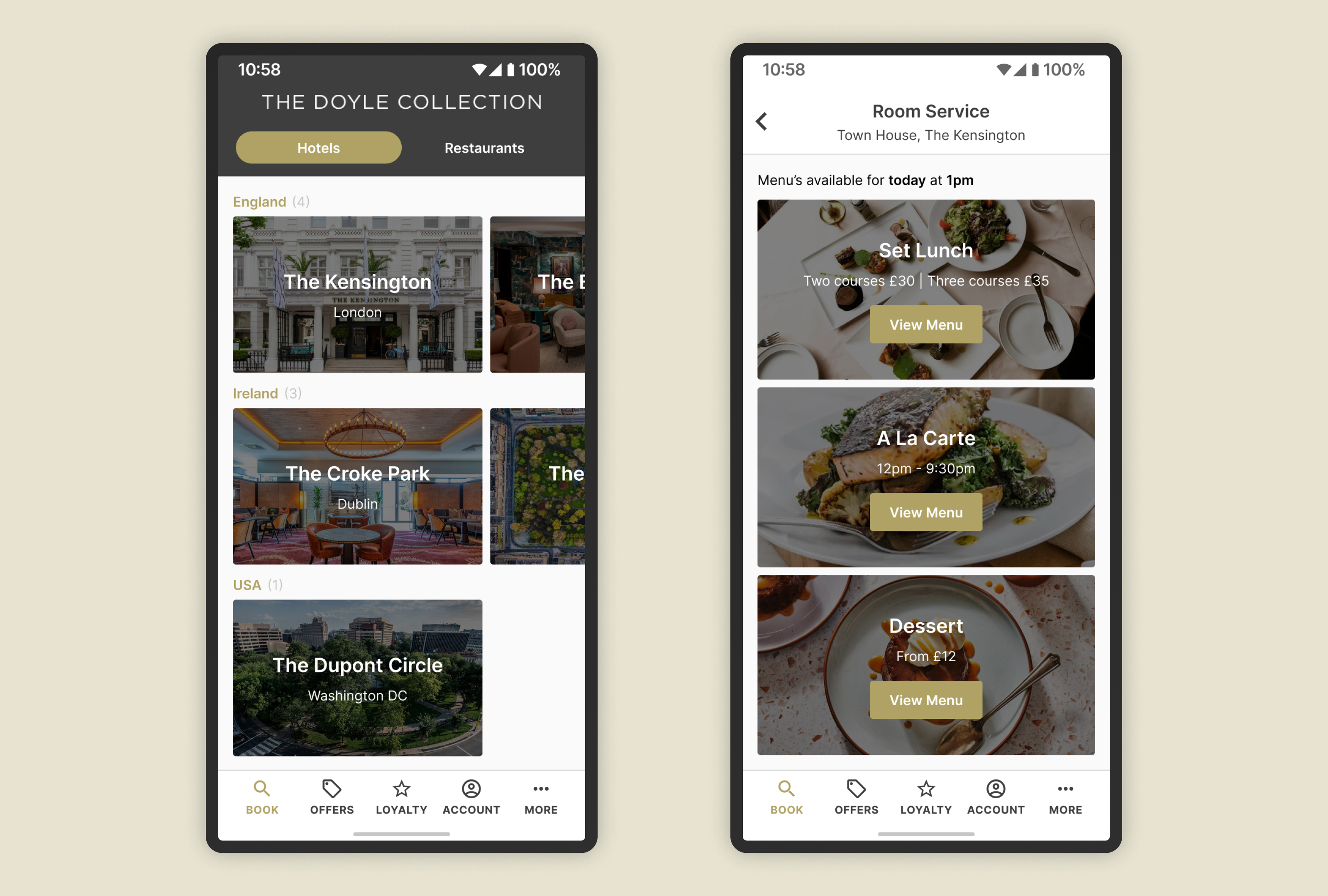 The Doyle Collection - Mobile App Design